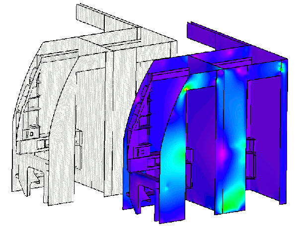 Cabin interior stress analysis