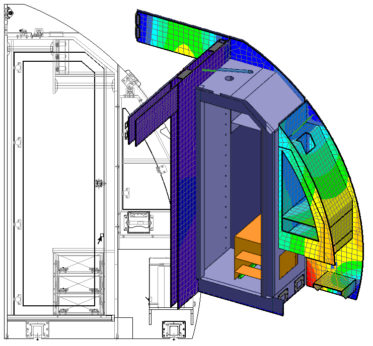 Cabin interior stress analysis