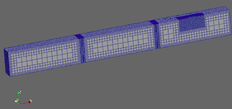 Mesh for the CFD study